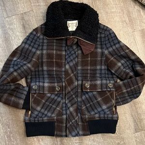 Ruff Hewn wool-blend Bomber Jacket